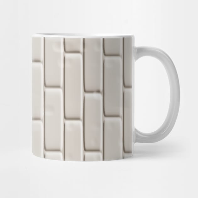 Pattern I'm solid as a wall, Brick wall in gray tones, a larger variant by Hujer